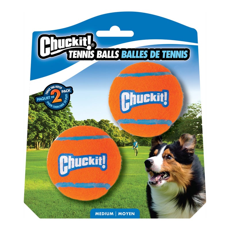 Chuckit! Dog Tennis Ball Dog Toy, Medium (2.5 Inch Diameter) for dogs 20-60 lbs, Pack of 2 - Image 3